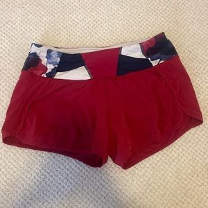 Dark Pink Lululemon Size 6 speed up short 2.5 inch in seam